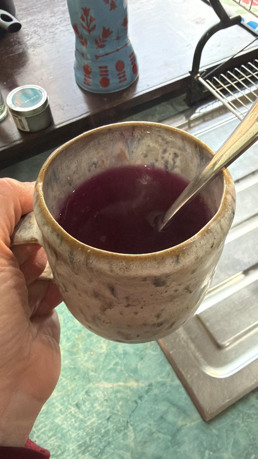 A handmade mug